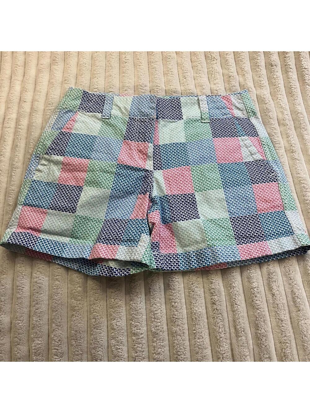 Vineyard Vines Multicolor Patchwork Women's Shorts Size 0